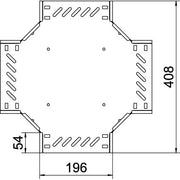 OBO Bettermann - Kreuzstück für Kabelrinne Kreuzung für Kabelrinne RK 320 FT 35x200