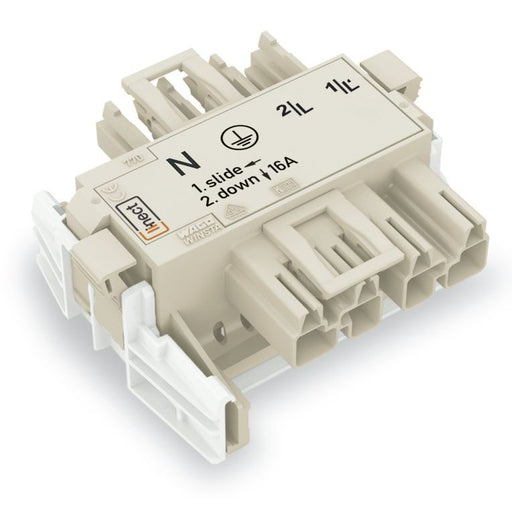 WAGO - Geräteanschluss für steckbare Gebäudeinstallation Linect-T-Steckverbinder 770-6224 Kod. A,weiß − 25 Stück