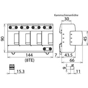 DEHN - Kombi-Ableiter für Energietechnik Kombi-Ableiter DV M TT 255 FM DEHNventil M