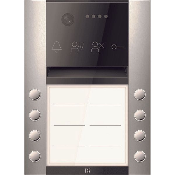 TCS Tür Control - Türstation für Türkommunikation Video-Außenstation AVA610208-0010 8 Klingelta. (R/L)
