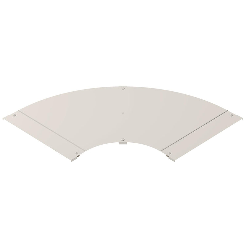 OBO Bettermann - Deckel Bogen für Kabeltragsystem Deckel LBD 90 600 R3 A4 für 90-Grad-Bogen