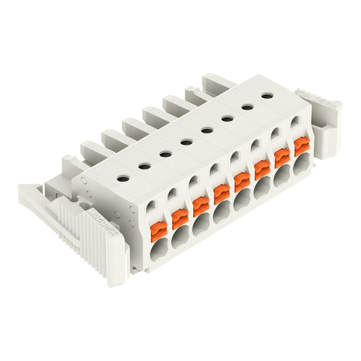 WAGO - Kabelsteckverbinder für Leiterplattensteckverbinder 1-Leiter-Federleiste 2721-108/037-000 Push-inCAGECLAMP,lgr − 25 Stück