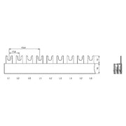 FTG Göhringer - Phasenschiene Sammelschiene 700/16 − 100 Stück