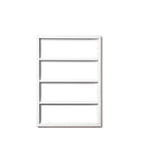 Siedle&Söhne - Montageelement für Türstation Kombirahmen KR 613-4 SM silbermetallic