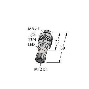 Turck - Induktiver Näherungsschalter Sensor BI2-EG08K-VN6X-H1341 induktiv