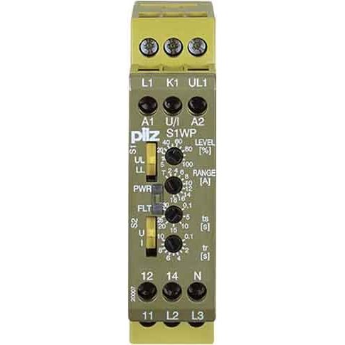 Pilz - Wirkleistungsüberwachungsgerät Wirkleistungsmeßwandler S1WP 18A #890100 24VDC UM 0-120VAC/DC