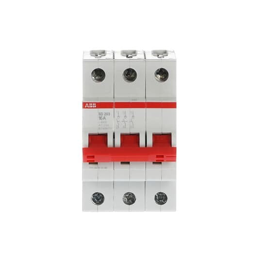 ABB Stotz S&J - Schalter für Reiheneinbau Lasttrennschalter SD203/16 3-polig, 16A
