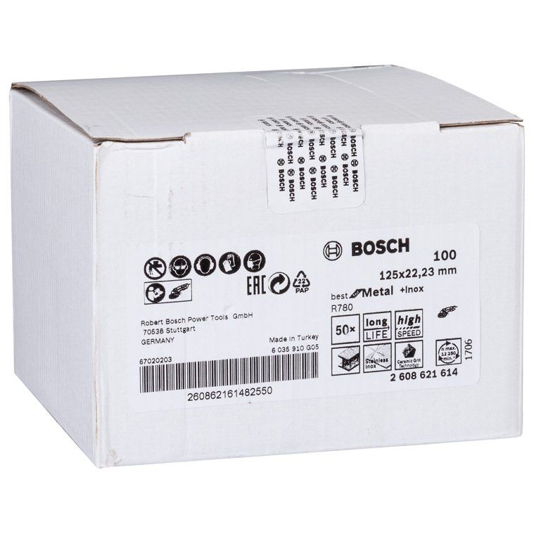 Bosch - Trenn-/Schleifscheibe PRO R780 Fiberscheibe, 2608621614 125 mm, G100