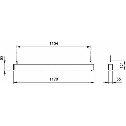 Philips Lighting - Pendelleuchte LED-Anbau/Pendelleuchte SP533P LED #62698000 TW