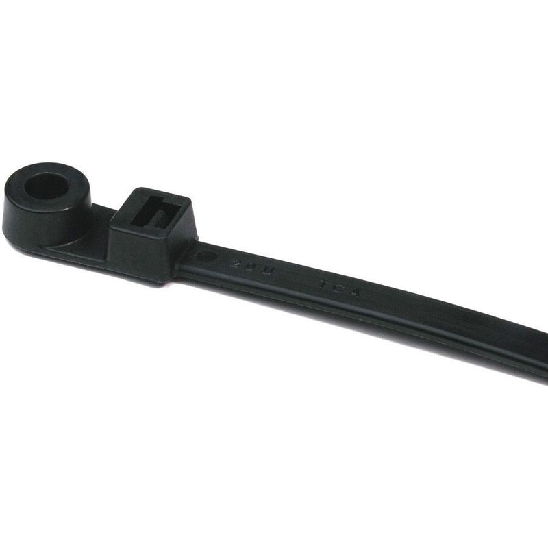 HellermannTyton - Kabelbinder Befestigungsbinder T50MS-PA66-BK (100) 165x4,6 schwarz − 100 Stück