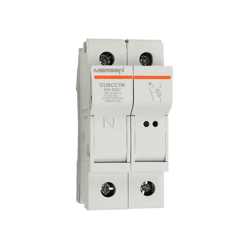 Mersen - Halter für zylindrische Sicherung Sicherungshalter Class CUSCC1N CC AC600V 32A 1+N-p − 6 Stück