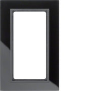 Berker - Abdeckrahmen Glasrahmen 13096616 Ausschnitt B.7 Glas