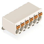 WAGO - Leiterplattensteckverbinder 1-Leiter-THR-Federleiste 2092-2376/200-000 abgewinkelt, lichtgr − 100 Stück