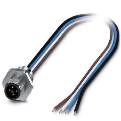 Phoenix Contact - Rundsteckverbinder, feldkonfektionierbar (Industriesteckverbinder) Einbausteckverbinder SACC-E-M12MS#1411608
