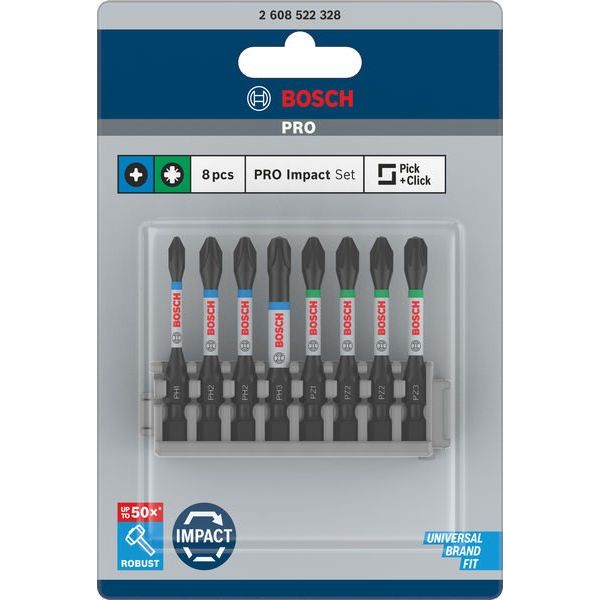 Bosch - Bit-Set PRO Impact 2608522328 Schrauberbit-Set