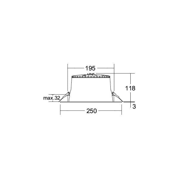 Brumberg Leuchten - Downlight/Strahler/Flutlicht LED-Einbaudownlight 230V 12731183DA 2700/3300/4000K