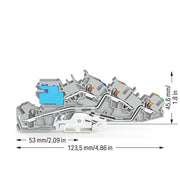 WAGO - Installations-Etagenklemme Installationsetagenklemme 2205-7541 4 mm² Hybrid − 50 Stück