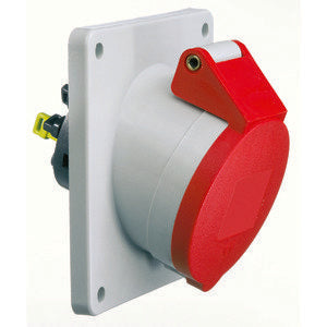 Bals Elektrotech - CEE-Anbausteckdose (IEC 60309) Anbausteckdose geneigt 32A 12795 4p 400V 6h IP44
