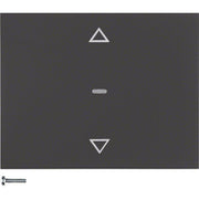 Berker - Bussystem-Tastwippe KNX-Funk Jalousie-Taste 85245275 anthrazit matt