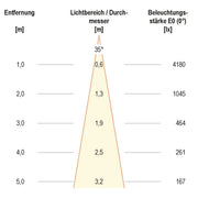 EVN Lichttechnik - Downlight/Strahler/Flutlicht LED-Wallpainter silber P65242440 4000K IP65 24V/DC