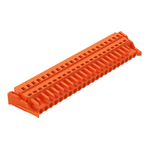 WAGO - Kabelsteckverbinder für Leiterplattensteckverbinder 1-Leiter-Federleiste 231-322/037-000 CAGECLAMP,2,5mm²,or − 10 Stück