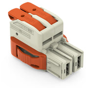 WAGO GmbH & Co. KG - Ein- und mehrpolige Klemmenleiste 1-Leiter-Federleiste,Hebel 832-1102/037-9037 PushinCAGECLAMP,lgr − 20 Stück