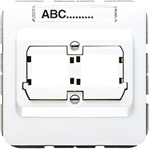 Jung - Einsatz/Abdeckung für Kommunikationstechnik Abdeckung Schriftfeld aws CD 569-21 ACS WW für Mod.Jack vollges