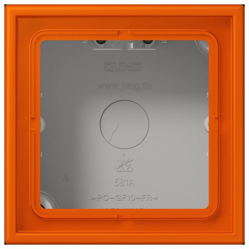 Jung - Aufputzgehäuse für Unterputzgerät Aufputz-Kappe 1fach LC 581 A 260 orange vif (4320S)