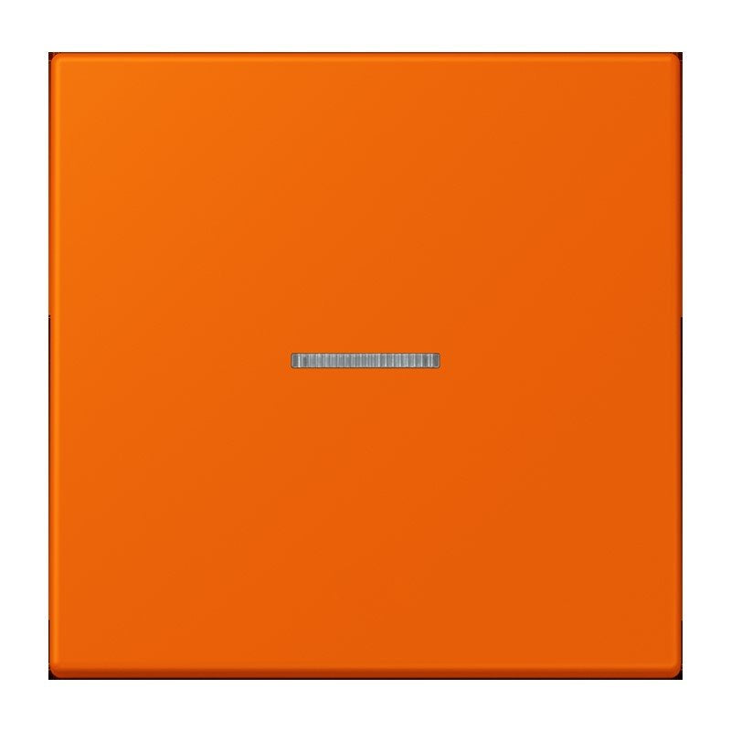 Jung - Abdeckung/Bedienelement für Installationsschalterprogramme Wippe 1fach m. Lichtleiter LC 990 KO5 224 orange (32080)