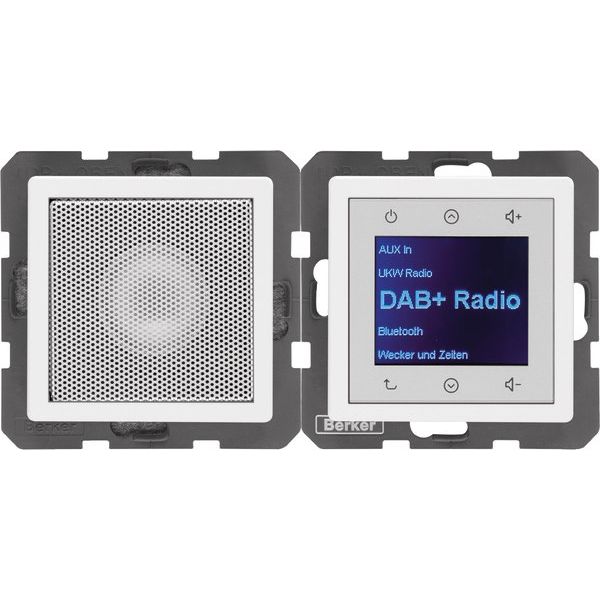 Berker - Elektronik-Gerät für Installationsschalterprogramme Radio mit Lautspr. DAB+ Q. 29806089 x pw