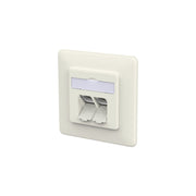 Metz Connect - Kommunikationsanschlussdose Kupfer RJ45 Anschlussdose IDC 130D381002-I reinweiß