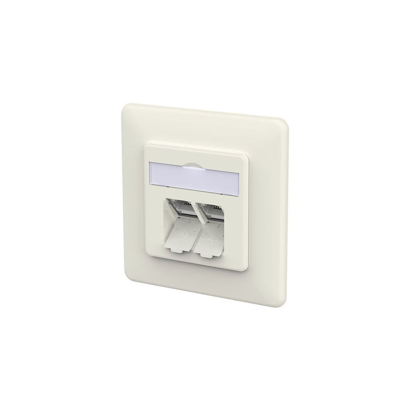 Metz Connect - Kommunikationsanschlussdose Kupfer RJ45 Anschlussdose IDC 130D381002-I reinweiß