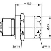 Telegärtner - Koax-Steckverbinder Kabelabfangung IP 67 100021323