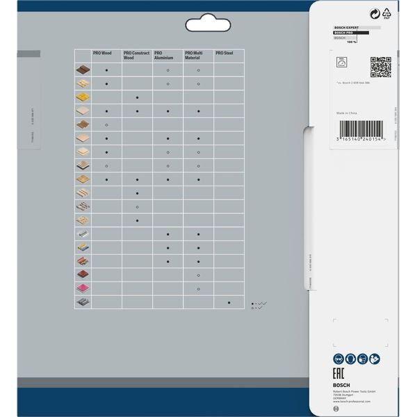 Bosch - Kreissägeblatt PRO Wood Kreissägeblatt, 2608640804 230 x 2,4 x 30 mm