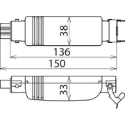 DEHN - Überspannungsableiter für Energietechnik/Stromversorgung Überspannungsableiter DCOR R 3P 275 Typ 2 DEHNcord, 3-p