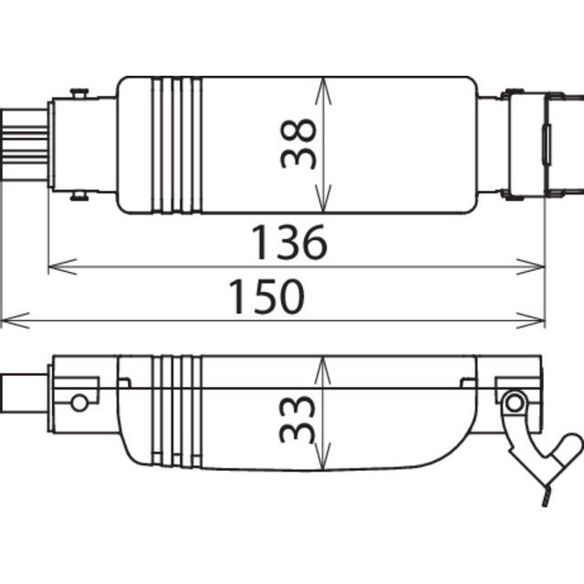 DEHN - Überspannungsableiter für Energietechnik/Stromversorgung Überspannungsableiter DCOR R 3P 275 Typ 2 DEHNcord, 3-p