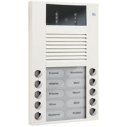 TCS Tür Control - Türstation für Türkommunikation Video color Außenstation AVE14103-0018 10Tast 2reih.AP ws