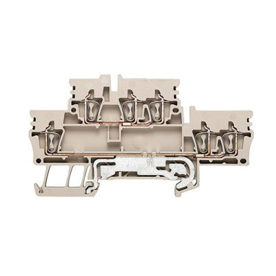 Weidmüller - Durchgangs-Reihenklemme Klemme ZDK 2.5/3AN DU-PE Federanschl.,2.5mm² − 50 Stück