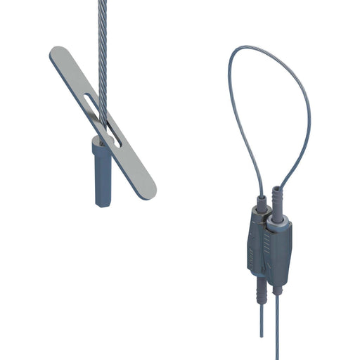 Erico - Drahtseilabhängung Stahlseilsystem SLK15L5T D1,5mm, L5m − 20 Stück