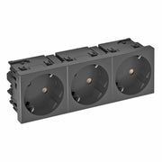 OBO Bettermann - Steckdose 33 Grad, 3-fach STD-D3SC SWGR3 Schutzkontakt,Con.45