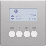 Berker - Bussystem-Zeitschaltuhr Funk-Zeitschaltuhr 85745224 KNX alu/lack