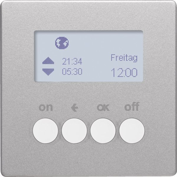 Berker - Bussystem-Zeitschaltuhr Funk-Zeitschaltuhr 85745224 KNX alu/lack