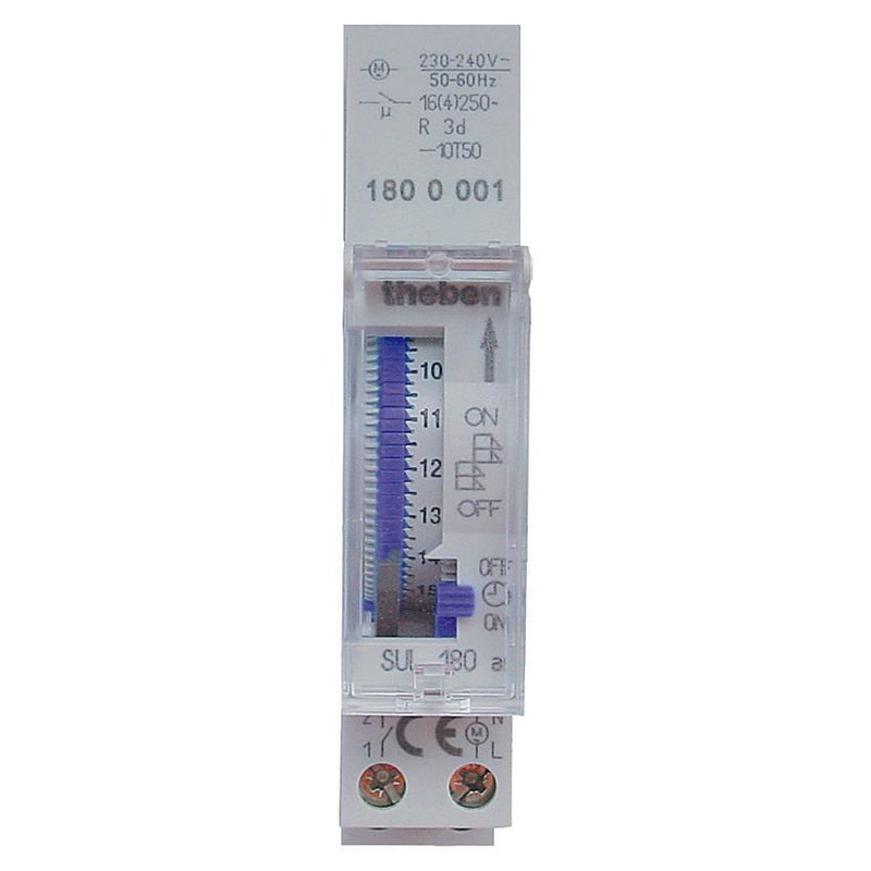 Theben - Verteilerschaltuhr analog Quarzschaltuhr SUL 180a 1S, Tag