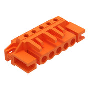 WAGO - Leiterplattensteckverbinder THT-Federleiste abgewink. 232-265/047-000 Maß 5,08mm,orange − 50 Stück