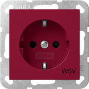 Gira - Steckdose SCHUKO-Steckd. SH WSV 4453108 Rot