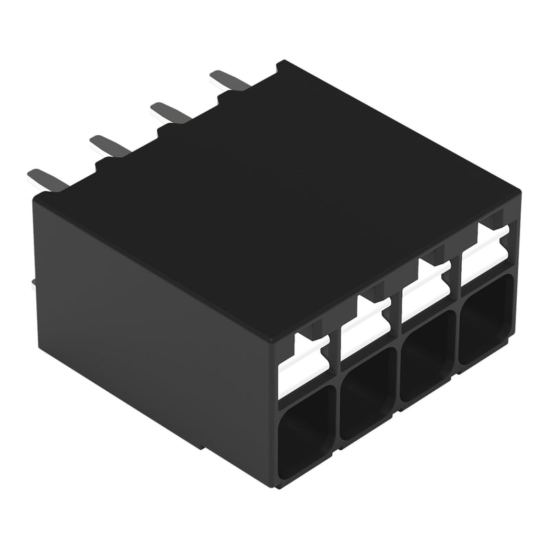 WAGO - Leiterplattenklemme THR-Leiterplattenklemme 20861104300000997605 Drücker,1,5mm²,sw − 1645 Stück