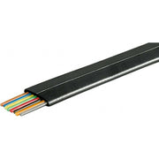 Goobay - Daten- und Kommunikationskabel Telefonflachkabel 100 m R. 93308 sw,8adrig