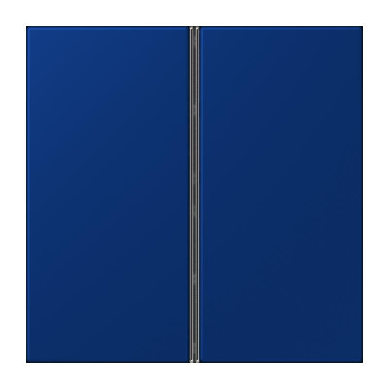 Jung - Abdeckung/Bedienelement für Installationsschalterprogramme Tastensatz 2fach LC 402 TSA 261 bleu outremer fonce