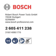 Bosch - Systemzubehör für Schleifen/Polieren (Akku/elektrisch/Druckluft) Staubbox mit Filter 2605411238 (schwarze