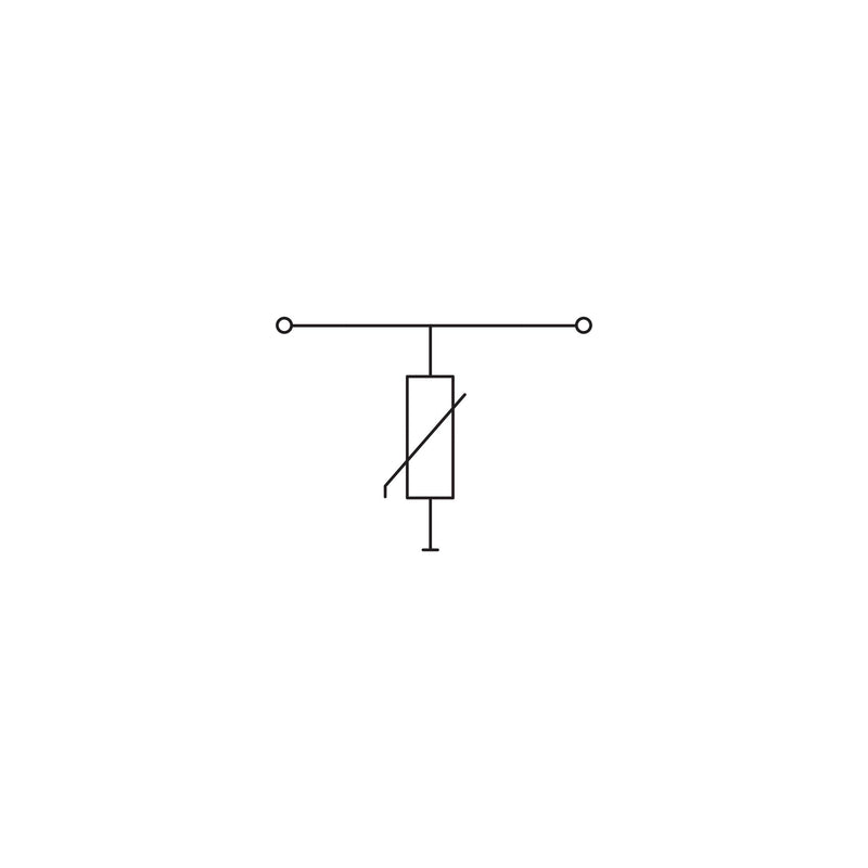 WAGO - Bauelement-Reihenklemme Bauelementklemme 870-523/281-587 mit Varistor,grau − 25 Stück